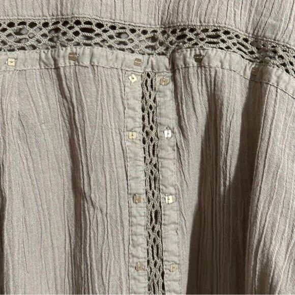 Free People Summer Stars Button Down Shirt Sz XS - Picture 12 of 15